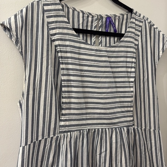 Seraphine women’s nursing Dress - size 14 - striped - 100% cotton - Picture 3 of 8
